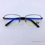 Wholesale Montblanc Eyeglasses Black Half Frame Clear lenses mb738